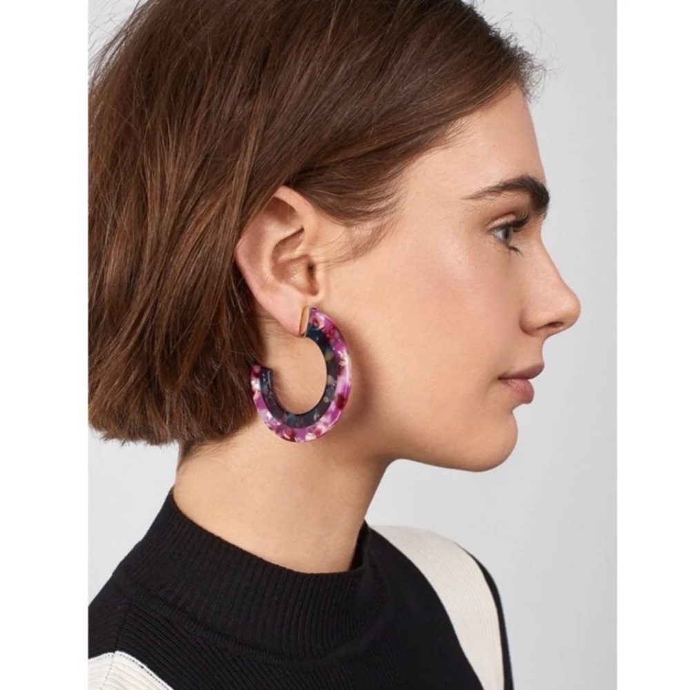 Baublebar Deisy Resin Earrings Hoops
